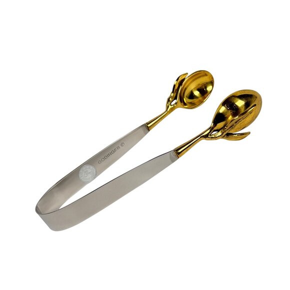 NEW Godinger Ice Tongs & Bottle Caddy Set Barware Holiday Dining Thanksgiving - Picture 12 of 15